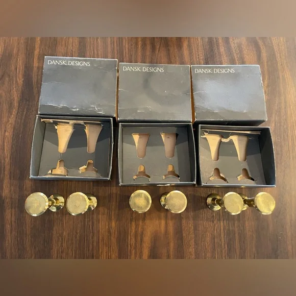 1950s Dansk Designs Solid Brass Candlesticks Set of 6 JHQ Quistgaard MCM - Picture 3 of 11